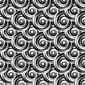 Design seamless monochrome circle pattern