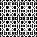 design seamless monochrome decorative pattern. abstract geometric background Royalty Free Stock Photo