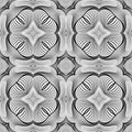 Design seamless monochrome decorative pattern Royalty Free Stock Photo