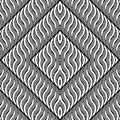 Design seamless monochrome diamond pattern Royalty Free Stock Photo