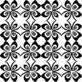 Design seamless monochrome flower pattern Royalty Free Stock Photo
