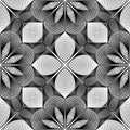 Design seamless monochrome flower pattern Royalty Free Stock Photo