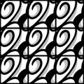 design seamless monochrome geometric pattern. abstract background. art Royalty Free Stock Photo