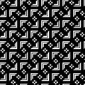 Design seamless monochrome grid pattern Royalty Free Stock Photo