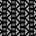 Design seamless monochrome grid pattern Royalty Free Stock Photo