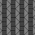 Design seamless monochrome grid pattern Royalty Free Stock Photo