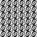 Design seamless monochrome spiral pattern Royalty Free Stock Photo