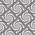 Design seamless monochrome spiral pattern Royalty Free Stock Photo
