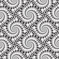 Design seamless monochrome spiral pattern