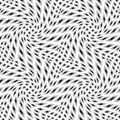 Design seamless monochrome warped pattern