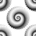 Design seamless spiral dots pattern
