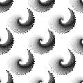 Design seamless spiral dots pattern