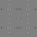 Design seamless uncolored vortex pattern Royalty Free Stock Photo