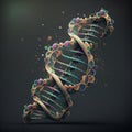 Realistic DNA illustration, 3d DNA illustration, High resolution DNA illustration, DNA, illustration, 3d illustration