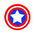 Design shield captain america vektor illustration
