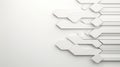 A sleek and modern abstract background featuring grey and white tech arrows, perfect for a futuristic theme