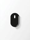 This design showcases a simple black computer mouse icon representing digital navigation and user interaction Royalty Free Stock Photo