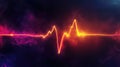 design smooth gradient glowing effect on ekg line Royalty Free Stock Photo