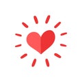 Design of solidarity heart symbol