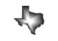 design for souvenir decoration with map of State of Texas Royalty Free Stock Photo