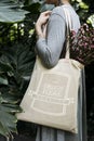 Design space on tote bag