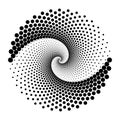 Design spiral dots backdrop