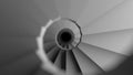 Design spiral staircase made of concrete. Stair to the future. Endless stair. Concept of climbing to success and finding yourself