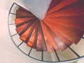 Design spiral staircase made of wood