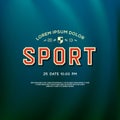 Design sport logo for college and university team Royalty Free Stock Photo