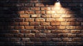 design spotlight brick wall Royalty Free Stock Photo