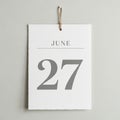 The design is straightforward and functional, emphasizing the date Royalty Free Stock Photo