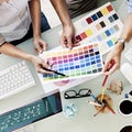 Design Studio Creativity Ideas Teamwork Technology Concept Royalty Free Stock Photo