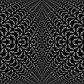 Design symmetric lacy diagonal warped pattern