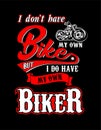 Design t shirt Biker Royalty Free Stock Photo