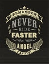 Design t-shirt never ride faster