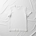 And design of the T shirt with soft shadows and a minimalistic Royalty Free Stock Photo