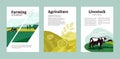 Design template of agriculture, farming and livestock