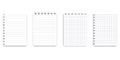 Design template for booklet design. Blank vertical notebook page. Stock image