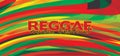 Design template for reggae music festival. Vector