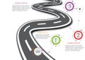 Design template: Road map business timeline, Vector Illustration Royalty Free Stock Photo