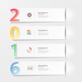 Design template 2016 steps to success Royalty Free Stock Photo