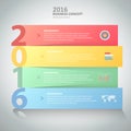 Design template 2016 steps to success for business concept