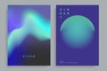 Design templates with vibrant gradient shapes