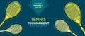 Design for tennis. Sports Banner.