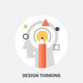 Design thinking icon concept