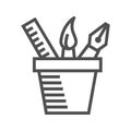 Design Tools Line Icon Royalty Free Stock Photo