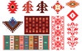 Design of traditional Bulgarian rugs and folklore elements