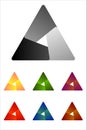 Design triangle logo element. Royalty Free Stock Photo