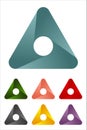 Design triangle logo element.