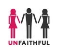 Unfaithful man icon